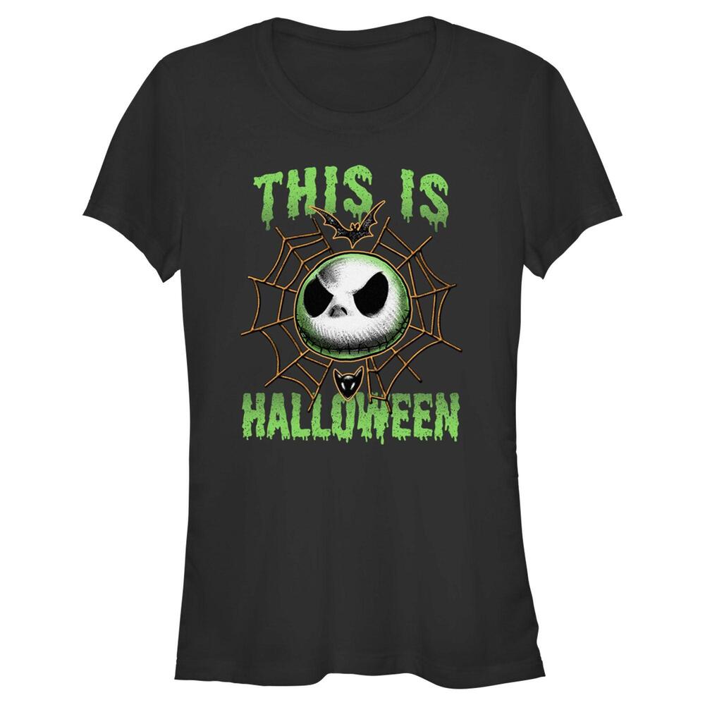 Juniors The Nightmare Before Christmas This Is Halloween Jack Face Tshirt